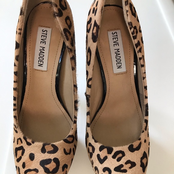 Steve Madden Calf Hair Designer Heels - Picture 2 of 6